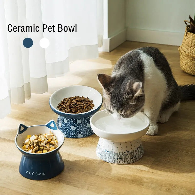Elevated  Cute Ceramic Pet Bowl
