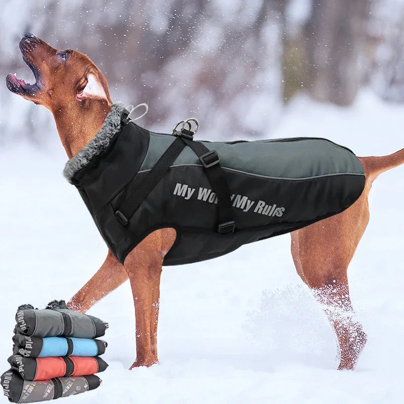 Waterproof Winter Harnessed Medium/Large Dog Coat
