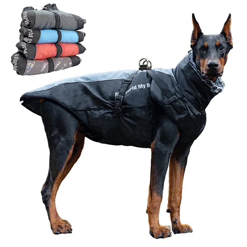 Waterproof Winter Harnessed Medium/Large Dog Coat