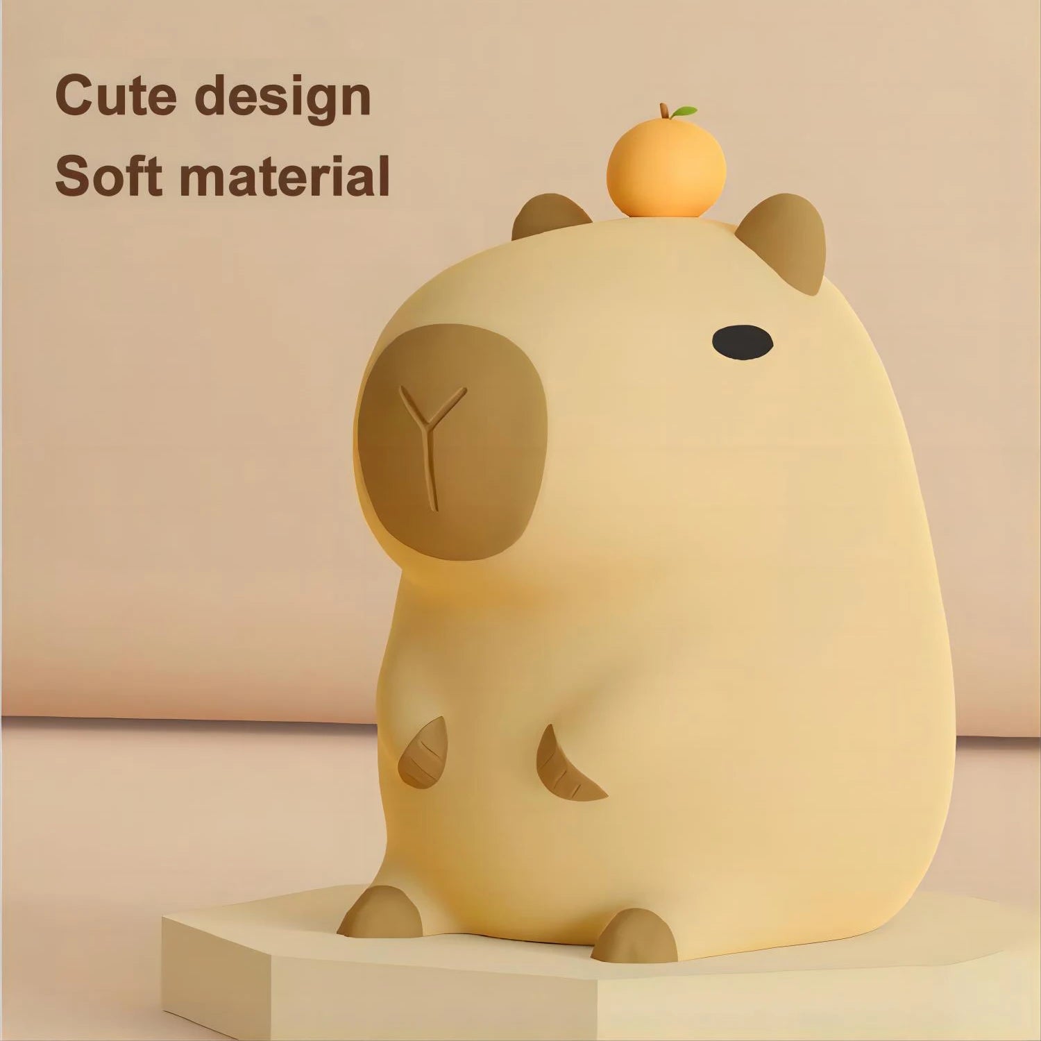 Cute Cartoon Capybara USB Rechargeable Night Light