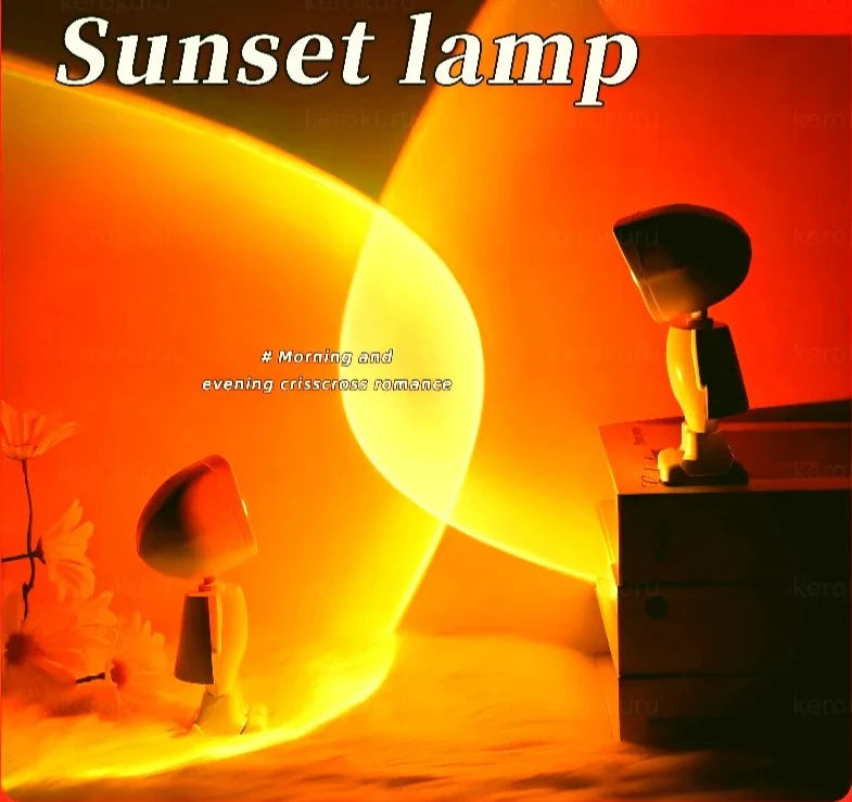 USB Led Light Astronaut Sunset Lamp Projector